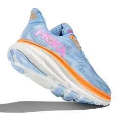 Hoka Women's Clifton 9 Running Shoe - Airy Blue/Ice Water - Wide (D) -Shoe Zone Shop 1127896 ABIW 4
