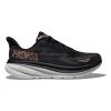 Hoka Women's Clifton 9 Running Shoe - Black/Rose Gold - Wide (D) -Shoe Zone Shop 1127896 BRGL 1