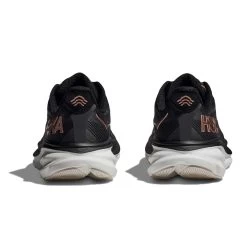 Hoka Women's Clifton 9 Running Shoe - Black/Rose Gold - Wide (D) -Shoe Zone Shop 1127896 BRGL 5