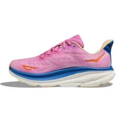 Hoka Women's Clifton 9 Running Shoe - Cyclamen/Sweet Lilac - Wide (D) -Shoe Zone Shop 1127896 CSLC 8 9f33e1e4 72f1 48b3 b2ef b16d056241d9