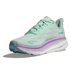 Hoka Women's Clifton 9 Running Shoe - Sunlit Ocean/Lilac Mist - Regular (B) -Shoe Zone Shop 1127896 SOLM 3