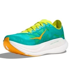 Hoka Unisex Rocket X 2 Running Shoe - Ceramic/Evening Primrose - Regular (D) -Shoe Zone Shop 1127927 CEPR 3