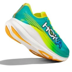 Hoka Unisex Rocket X 2 Running Shoe - Ceramic/Evening Primrose - Regular (D) -Shoe Zone Shop 1127927 CEPR 4