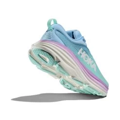 Hoka Women's Bondi 8 Running Shoe - Airy Blue/Sunlit Ocean - Regular (B) -Shoe Zone Shop 1127952 ABSO 4
