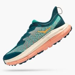 Hoka Women's Mafate Speed 4 Trail Shoe - DeepTeal/Water Garden - Regular (B) -Shoe Zone Shop 1131056 DTWGR 4
