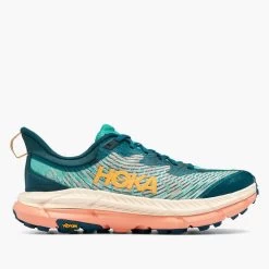 Hoka Women's Mafate Speed 4 Trail Shoe - DeepTeal/Water Garden - Regular (B) -Shoe Zone Shop 1131056 DTWGR 7