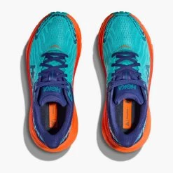 Hoka Men's Challenger ATR 7 Trail Running Shoe - Ceramic/Vibrant Orange- Regular (D) -Shoe Zone Shop 1134497 CVOR 2