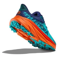 Hoka Men's Challenger ATR 7 Trail Running Shoe - Ceramic/Vibrant Orange- Regular (D) -Shoe Zone Shop 1134497 CVOR 4