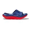 Hoka Unisex Ora Recovery Slide 3 - Bellwether Blue/Red Alert - Regular (D) -Shoe Zone Shop 1135061 BBRA 1