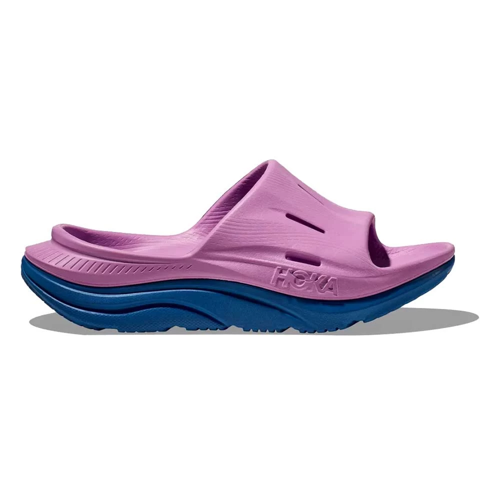 Hoka Unisex Ora Recovery Slide 3 - Cyclamen/Coastal Sky 3 Hoka Unisex Ora Recovery Slide 3 - Cyclamen/Coastal Sky