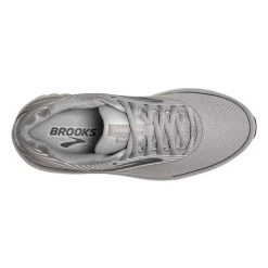 BROOKS Women's Addiction Walker Suede - Alloy/Oyster/Peach- Wide (D) -Shoe Zone Shop 120308 007 o addiction walker suede womens supportive shoe