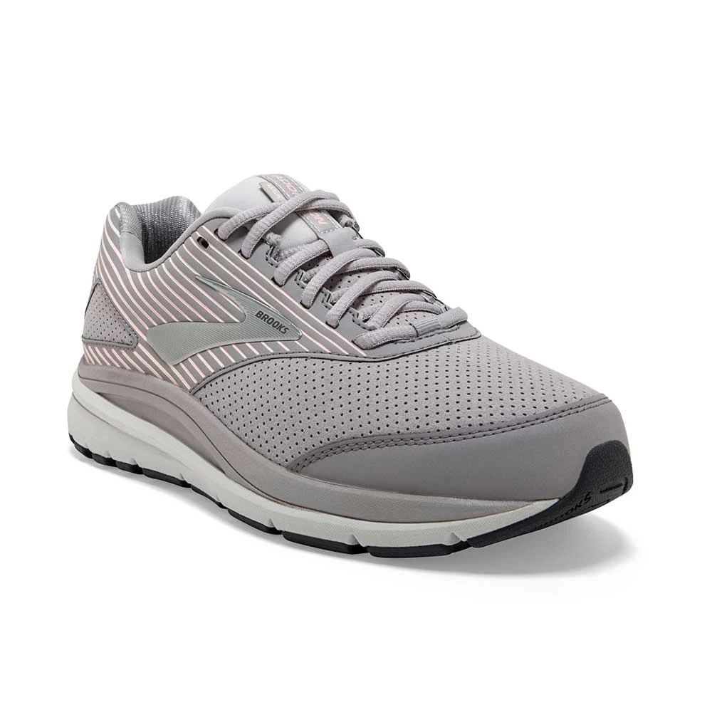 BROOKS Women's Addiction Walker Suede Walking Shoe - Alloy/Oyster/Peach- Regular (B) 4 BROOKS Women's Addiction Walker Suede Walking Shoe - Alloy/Oyster/Peach- Regular (B) - Image 2