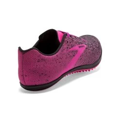 BROOKS Women's Mach 19 Track Spike - Black/Hollyhock/Pink- Regular (B) -Shoe Zone Shop 120311 063 H Mach 19