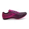 BROOKS Women's Mach 19 Track Spike - Black/Hollyhock/Pink- Regular (B) -Shoe Zone Shop 120311 063 L Mach 19