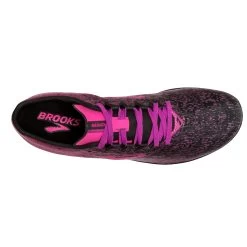 BROOKS Women's Mach 19 Track Spike - Black/Hollyhock/Pink- Regular (B) -Shoe Zone Shop 120311 063 O Mach 19