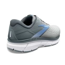 BROOKS Women's Dyad 11 Running Shoe - Grey/White/Blue - Extra Wide (2E) -Shoe Zone Shop 120312 065 H Dyad 11