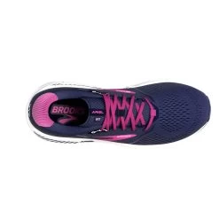 BROOKS Women's Ariel 20 Running Shoe- Peacoat/Vivid Viola/White - Wide (D) -Shoe Zone Shop 120315 491 O Ariel 20 1