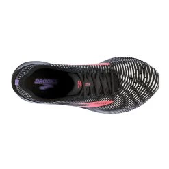 BROOKS Women's Hyperion Tempo Running Shoe- Black/Coral/Purple - Regular (B) -Shoe Zone Shop 120328 026 O Hyperion Tempo 1