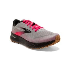 BROOKS Women's Catamount Trail Running Shoe - Alloy/Pink/Black - Regular (B) -Shoe Zone Shop 120339 098 A Catamount