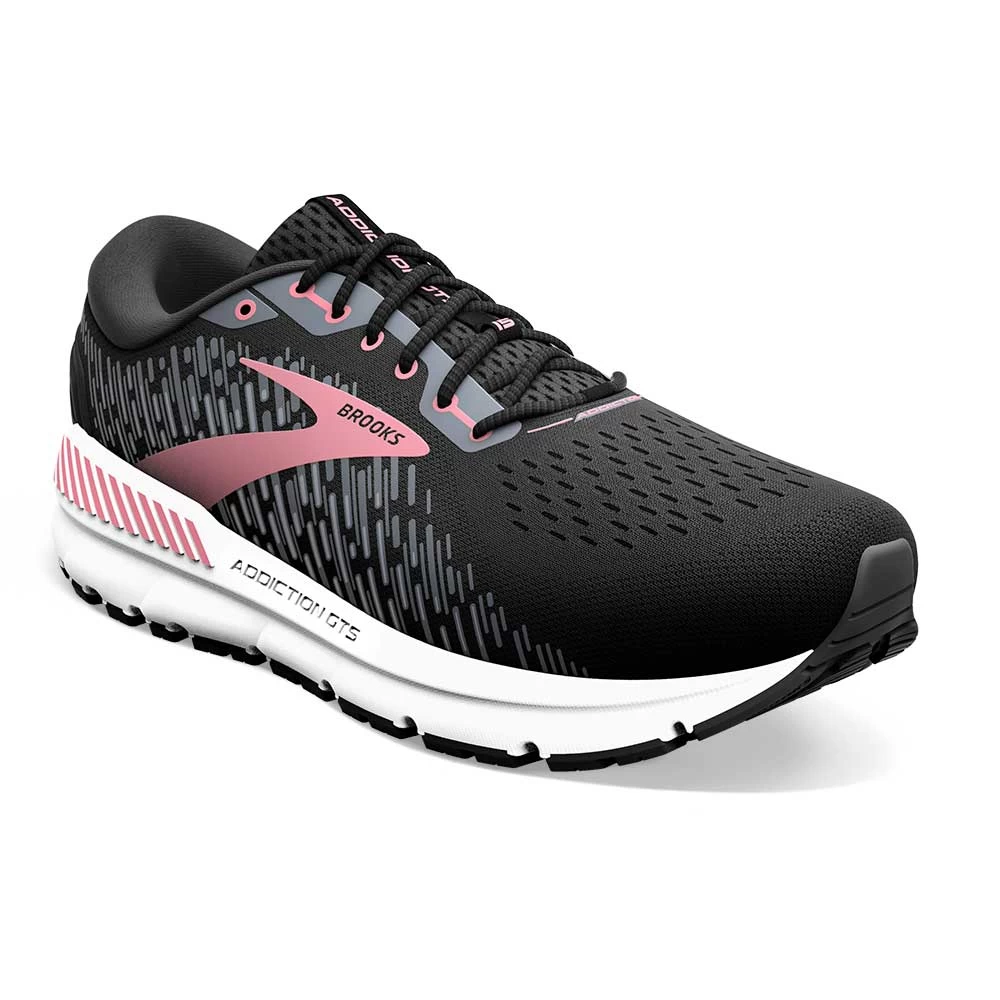 BROOKS Women's Addiction GTS 15 Running Shoe- Black/Ebony/Mauvewood- Extra Wide (2E) 4 BROOKS Women's Addiction GTS 15 Running Shoe- Black/Ebony/Mauvewood- Extra Wide (2E) - Image 2