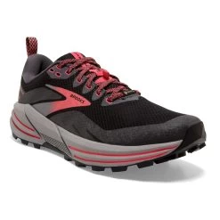 BROOKS Women's Cascadia 16 GoreTEX Trail Running Shoe - Black/Blackened Pearl/Coral - Regular (B) -Shoe Zone Shop 120364 071 A Cascadia 16 GTX