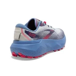 BROOKS Women's Caldera 6 Trail Running Shoe- Oyster/Blissful Blue/Pink - Regular (B) -Shoe Zone Shop 120366 093 H Caldera 6