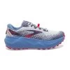 BROOKS Women's Caldera 6 Trail Running Shoe- Oyster/Blissful Blue/Pink - Regular (B) -Shoe Zone Shop 120366 093 L Caldera 6