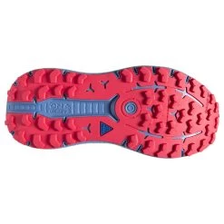 BROOKS Women's Caldera 6 Trail Running Shoe- Oyster/Blissful Blue/Pink - Regular (B) -Shoe Zone Shop 120366 093 S Caldera 6