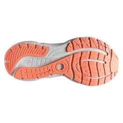 BROOKS Women's Glycerin 20 Running Shoe- Oyster/Latigo Bay/Coral - Wide (D) -Shoe Zone Shop 120369 061 S Glycerin 20