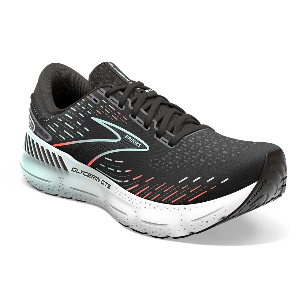 BROOKS Women's Glycerin GTS 20 Running Shoe - Black/Red/Opal - Regular (B) 5 BROOKS Women's Glycerin GTS 20 Running Shoe - Black/Red/Opal - Regular (B) - Image 3
