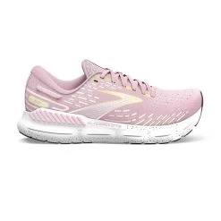 BROOKS Women's Glycerin GTS 20 Running Shoe- Pink/Yellow/White- Regular (B)
