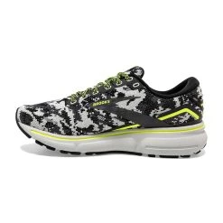 BROOKS Women's Ghost 15 Camo Running Shoe - Black/Ebony/Nightlife - Regular (B) -Shoe Zone Shop 120380 029 M Ghost 15