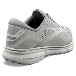 BROOKS Women's Ghost 15 Running Shoe - Oyster/Alloy/White - Regular (B) -Shoe Zone Shop 120380 112 H Ghost 15