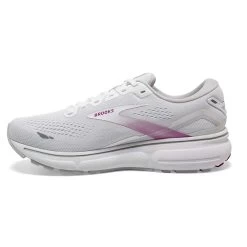 BROOKS Women's Ghost 15 - White/Oyster/Viola -Shoe Zone Shop 120380 195 M Ghost 15