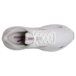 BROOKS Women's Ghost 15 - White/Oyster/Viola -Shoe Zone Shop 120380 195 O Ghost 15
