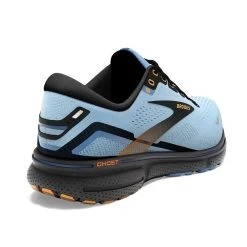 BROOKS Women's Ghost 15 Running Shoe- Light Blue/Black/Yellow - Regular (B) -Shoe Zone Shop 120380 437 H Ghost 15
