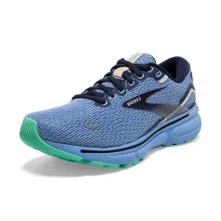 BROOKS Women's Ghost 15 Running Shoe - Vista Blue/Peacoat/Linen - Regular (B) -Shoe Zone Shop 120380 472 Z Ghost 15