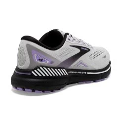 BROOKS Women's Adrenaline GTS 23 Running Shoe - Grey/Black/Purple- Regular (B) -Shoe Zone Shop 120381 039 H Adrenaline GTS 23 1