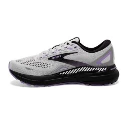 BROOKS Women's Adrenaline GTS 23 Running Shoe - Grey/Black/Purple- Regular (B) -Shoe Zone Shop 120381 039 M Adrenaline GTS 23 1