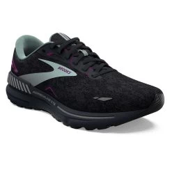 BROOKS Women's Adrenaline GTS 23 Running Shoe - Black/Light Blue/Purple- Regular (B) -Shoe Zone Shop 120381 072 A Adrenaline GTS 23