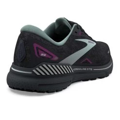 BROOKS Women's Adrenaline GTS 23 Running Shoe - Black/Light Blue/Purple- Regular (B) -Shoe Zone Shop 120381 072 H Adrenaline GTS 23