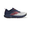 BROOKS Women's Cascadia 17 Trail Running Shoe - White/Navy/Bittersweet - Regular (B) -Shoe Zone Shop 120392 157 L Cascadia 17
