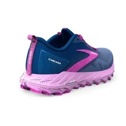 BROOKS Women's Cascadia Trail Running Shoe- Navy/Purple/Violet - Regular (B) -Shoe Zone Shop 120392 449 H Cascadia 17