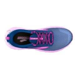 BROOKS Women's Cascadia Trail Running Shoe- Navy/Purple/Violet - Regular (B) -Shoe Zone Shop 120392 449 O Cascadia 17