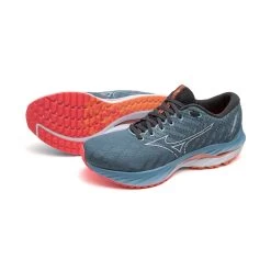 Mizuno Men's Wave Inspire 19 Running Shoe- Provincial Blue/White- Regular (D) -Shoe Zone Shop 1280 AgL3SX8hGpQ33QI3