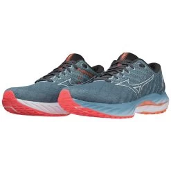 Mizuno Men's Wave Inspire 19 Running Shoe- Provincial Blue/White- Regular (D) -Shoe Zone Shop 1280 MCgr0NPkMmS06AEO