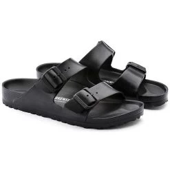 Birkenstock Arizona EVA Sandals -Black- Medium/Narrow -Shoe Zone Shop 129423 pair