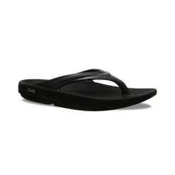 OOfos Women's OOlala Sandal - Black- Regular (B)