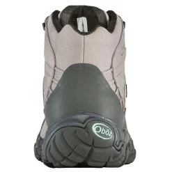 Oboz Women's Bridger Mid B-DRY Hiking Shoe- Frost Gray -Shoe Zone Shop 22102 Womens Bridger Mid B DRY FrostGray back 86104