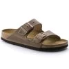 Birkenstock Arizona Cork Tobacco Brown Oiled Leather Sandal- Regular/Wide -Shoe Zone Shop 352203